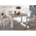 Table de repas 137 cm extensible CRONOS BLANC CADIZ
