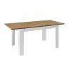 Table de repas 137 cm extensible CRONOS BLANC CADIZ