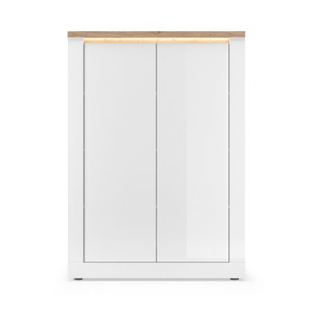 uffet haut 2 portes CRONOS BLANC CADIZ avec LED inclus