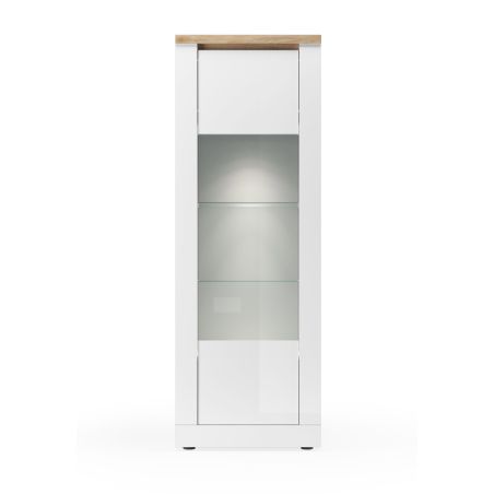 Vitrine 1 porte CRONOS BLANC CADIZ