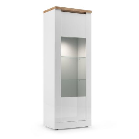 Vitrine 1 porte CRONOS BLANC CADIZ