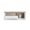 Meuble TV 156 cm CRONOS BLANC CADIZ avec LED inclus