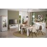 Meuble TV 156 cm CRONOS BLANC CADIZ avec LED inclus