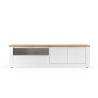 Meuble TV 210 cm CRONOS BLANC CADIZ avec LED inclus
