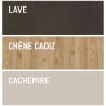 Ensemble meuble TV FOREVER 2 - compo 141 - décor chêne cadiz, lava et cachemire