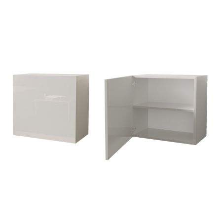 Ensemble meuble TV FOREVER 2 - compo 19 - décor argile, blanc et chêne cadiz