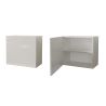 Ensemble meuble TV FOREVER 2 - compo 19 - décor argile, blanc et chêne cadiz