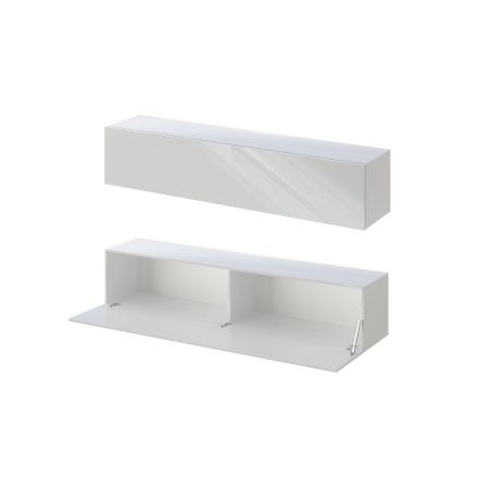 Ensemble meuble TV FOREVER 2 - compo 19 - décor argile, blanc et chêne cadiz