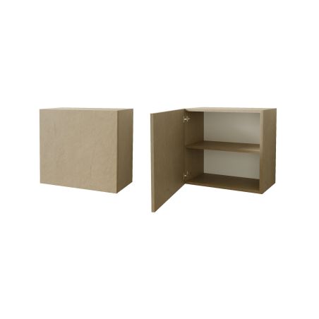Ensemble meuble TV FOREVER 2 - compo 19 - décor argile, blanc et chêne cadiz