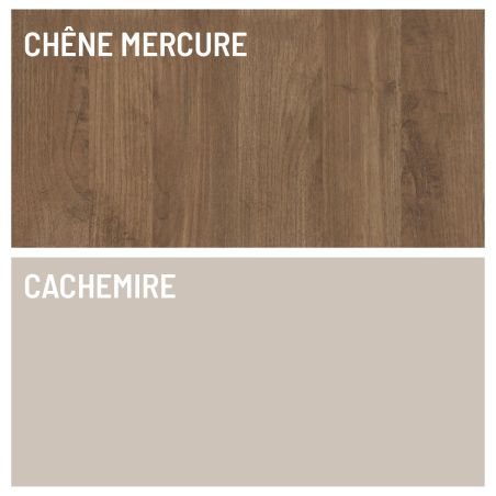 Ensemble meuble TV FOREVER 2 - compo 129 - décor cachemire et chêne mercure