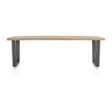 Metalox, table 270 x 100 cm - plateau droit - pieds v métal - Henders and Hazel