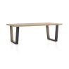 Metalox, table 270 x 100 cm - plateau droit - pieds v métal et bois - Henders and Hazel