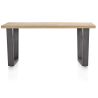 Metalox, table 170 x 100 cm - plateau droit - pieds v en métal - Henders and Hazel