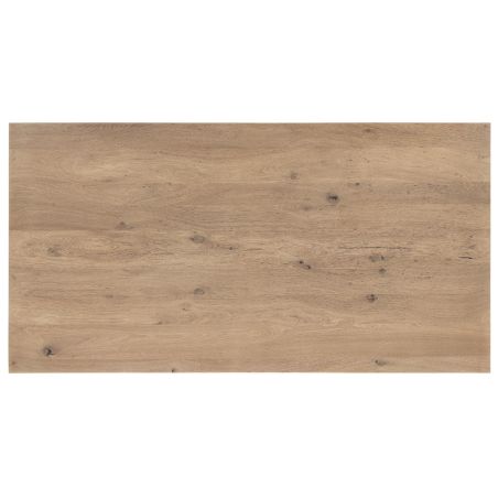 Metalox, table 250 x 100 cm- plateau droit - pieds X en métal - Henders and Hazel