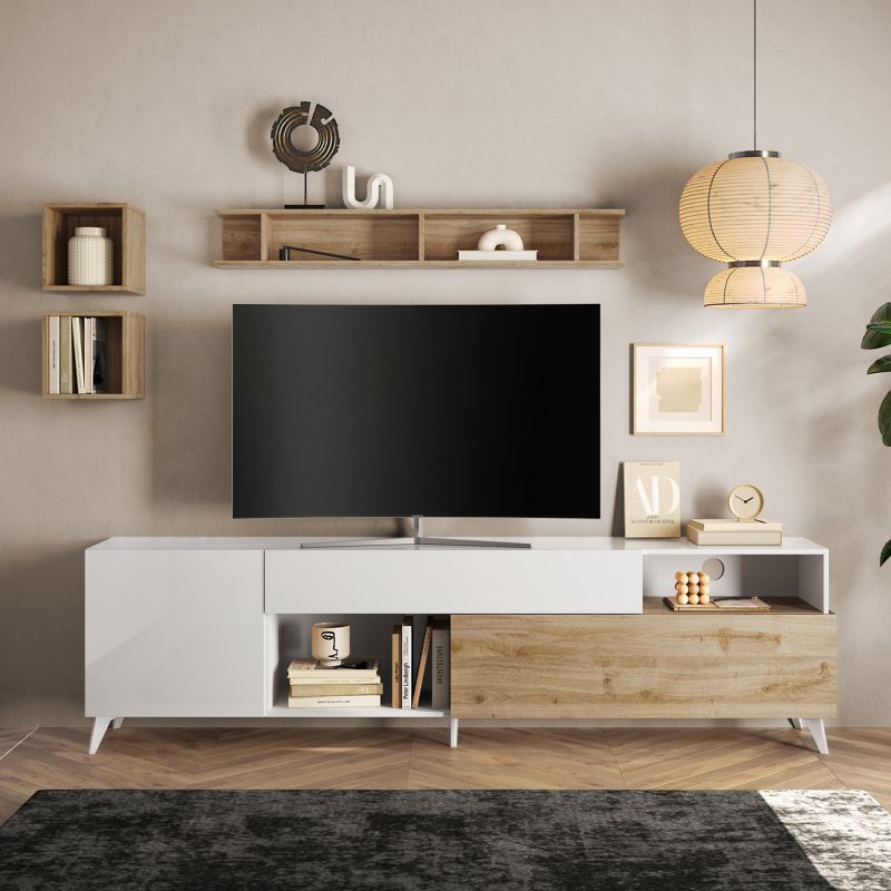 Meuble TV 241 cm PABLO BLANC CADIZ