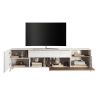 Meuble TV 241 cm PABLO BLANC MERCURE