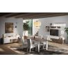 Meuble TV 241 cm PABLO BLANC MERCURE