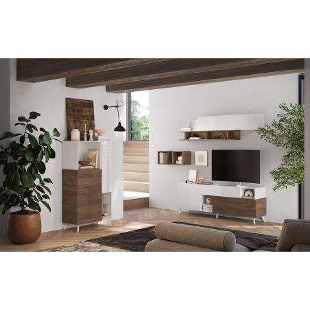 Meuble TV 181 cm PABLO BLANC MERCURE