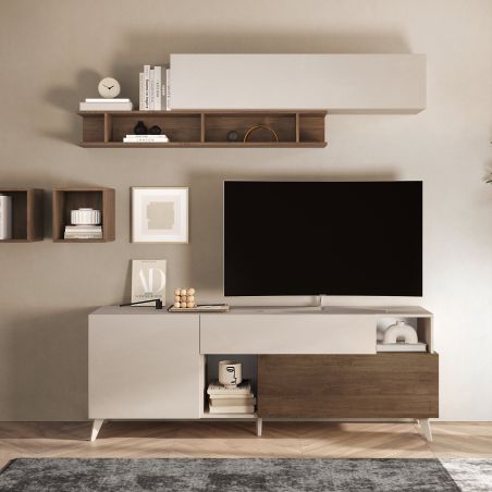 Meuble TV 181 cm PABLO CACHEMIRE MERCURE