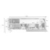 Meuble TV 181 cm PABLO CACHEMIRE MERCURE