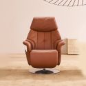 copy ofFauteuil relax manuel en cuir 24 yukon EASYSWING 7417 de la marque HIMOLLA