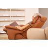 Fauteuil relax électrique 2 moteurs avec lift releveur EASYSWING 7417 en cuir 24 yukonde la marque HIMOLLA