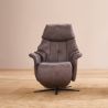 Fauteuil relax électrique 1 moteur EASYSWING 7417 en cuir 27 Dbraun de la marque HIMOLLA