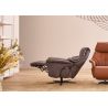 Fauteuil relax électrique 1 moteur EASYSWING 7417 en cuir 27 Dbraun de la marque HIMOLLA