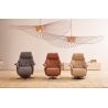 Fauteuil relax électrique 1 moteur EASYSWING 7417 en cuir 22 Pale de la marque HIMOLLA