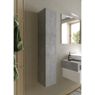 Colonne suspendue BURGA BETON hauteur 138 cm pour salle de bain endécor béton