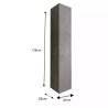 Colonne suspendue BURGA BETON hauteur 138 cm pour salle de bain endécor béton