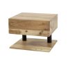 Chevet SHELBY en bois d'acacia avec 1 tiroir et 1 niche