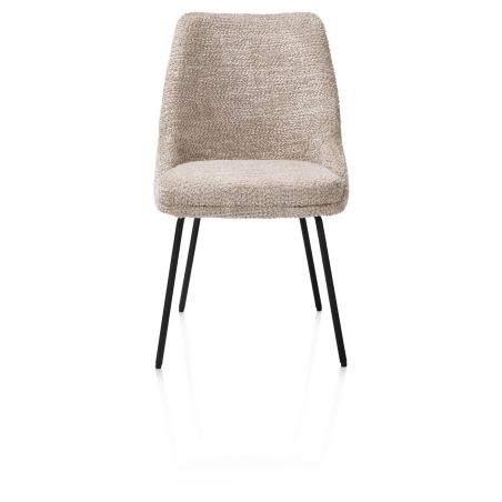 Isaac, chaise - 4 pieds - rough off black - tissu Derby - Henders and Hazel