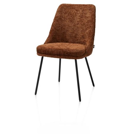 Isaac, chaise - 4 pieds - rough off black - tissu Derby - Henders and Hazel