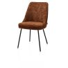 Isaac, chaise - 4 pieds - rough off black - tissu Derby - Henders and Hazel