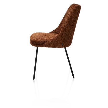 Isaac, chaise - 4 pieds - rough off black - tissu Derby - Henders and Hazel