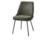 Isaac, chaise - 4 pieds - rough off black - tissu Derby - Henders and Hazel