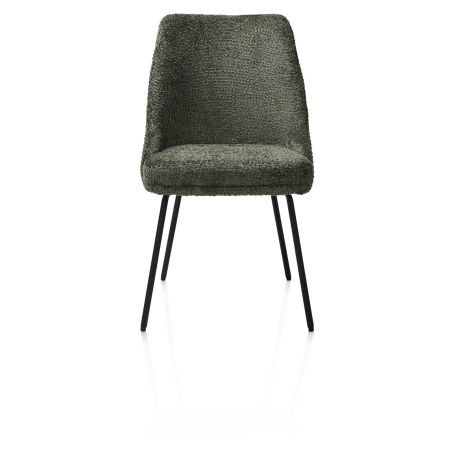 Isaac, chaise - 4 pieds - rough off black - tissu Derby - Henders and Hazel