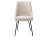 Isaac, chaise - 4 pieds - rough off black - tissu Bellini - Henders and Hazel