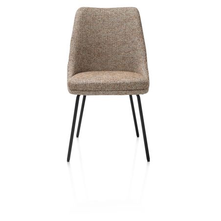 Isaac, chaise - 4 pieds - rough off black - tissu Bellini - Henders and Hazel
