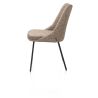 Isaac, chaise - 4 pieds - rough off black - tissu Bellini - Henders and Hazel
