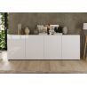 Buffet 241 cm JANEIRO BLANC avec 4 portes