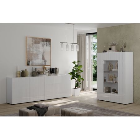 Buffet 241 cm JANEIRO BLANC avec 4 portes