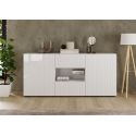 Buffet 181 cm JANEIRO BLANC avec 2 portes et 2 tiroirs