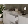 Buffet 181 cm JANEIRO BLANC avec 2 portes et 2 tiroirs