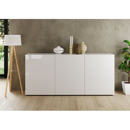 Buffet 181 cm JANEIRO BLANC avec 3 portes