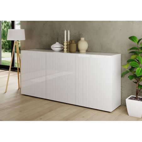Buffet 181 cm JANEIRO BLANC avec 3 portes