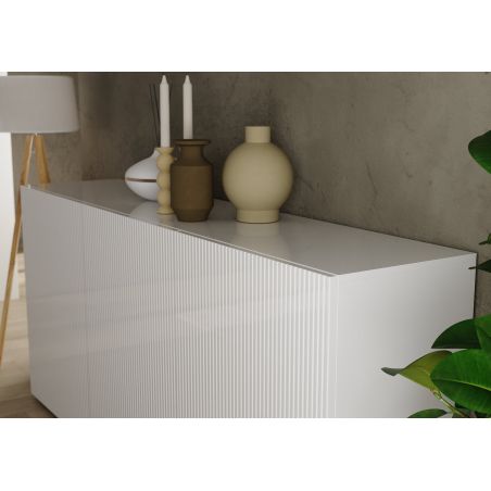 Buffet 181 cm JANEIRO BLANC avec 3 portes