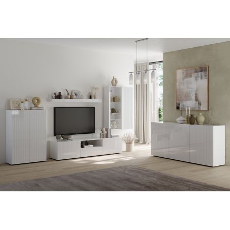 Buffet 181 cm JANEIRO BLANC avec 3 portes