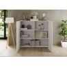 Buffet haut JANEIRO BLANC avec 2 portes